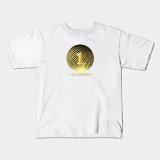 Champion number 1 in gold Kids T-Shirt